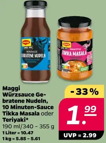 NETTO Maggi Würzsauce Gebratene Nudeln Angebot