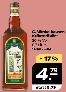 NETTO G. Winkelhausen Kräuterlikör Angebot