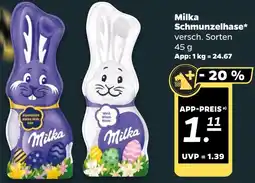 NETTO Milka Schmunzelhase Angebot