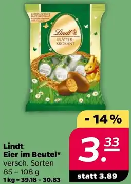 NETTO Lindt Eier im Beutel Angebot