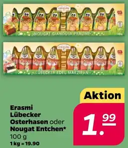 NETTO Erasmi Lübecker Osterhasen oder Nougat Entchen Angebot