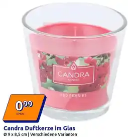 Action Candra Duftkerze im Glas Angebot