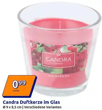 Action Candra Duftkerze im Glas Angebot