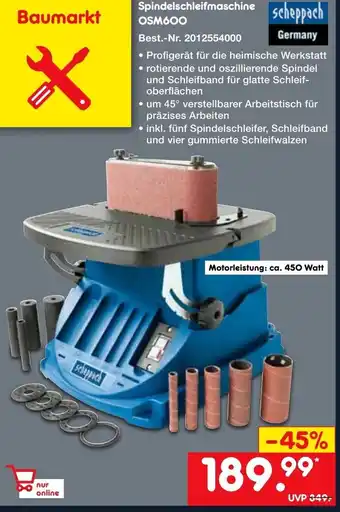 Netto Marken-Discount Scheppach Spindelschleifmaschine OSM600 Angebot