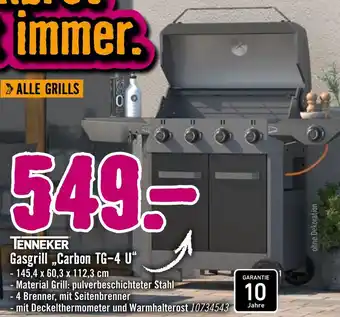 Hornbach Tenneker gasgrill „carbon tg-4 u“ Angebot