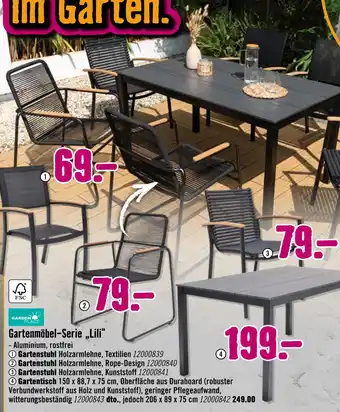 Hornbach Garden place gartenmöbel-serie „lili“ Angebot