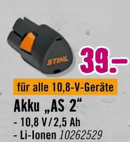 Hornbach Stihl akku as 2 Angebot