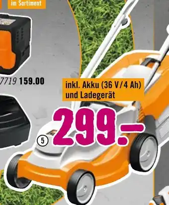 Hornbach Stihl akku-rasenmäher „rma 235“ Angebot