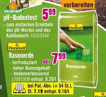 Hornbach Floraself rasenerde Angebot