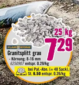 Hornbach Flairstone granitsplitt grau Angebot