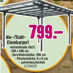 Hornbach Alu-/stahl-einzelcarport Angebot