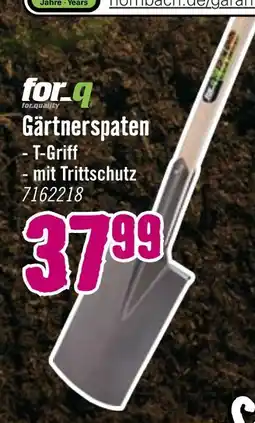 Hornbach For_q gärtnerspaten Angebot