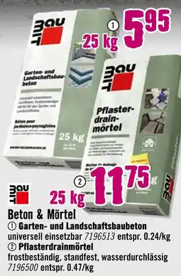 Hornbach Beton & mörtel Angebot