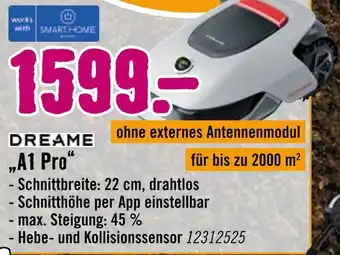 Hornbach Dreame „a1 pro“ Angebot