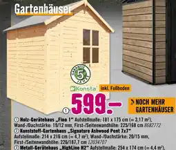 Hornbach Konsta holz-gerätehaus „fino 1“ Angebot