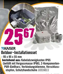 Hornbach Kaiser outdoor-installationsset Angebot