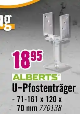 Hornbach Alberts u-pfostenträger Angebot