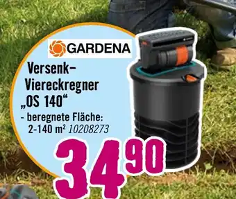 Hornbach Gardena versenk- viereckregner „os 140“ Angebot