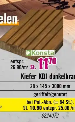 Hornbach Konsta kiefer kdi dunkelbraun Angebot