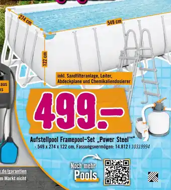 Hornbach Aufstellpool framepool-set „power steel“ Angebot