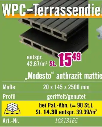 Hornbach Wpc-terrassendiel Angebot