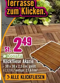 Hornbach Konsta klickfliese akazie Angebot