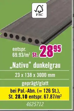 Hornbach „nativo“ dunkelgrau Angebot