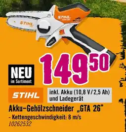 Hornbach Stihl akku-gehölzschneider „gta 26“ Angebot