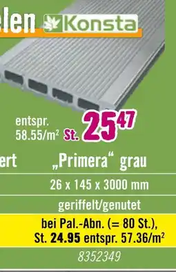 Hornbach Konsta „primera“ grau Angebot