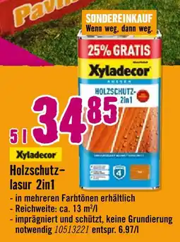 Hornbach Xyladecor holzschutzlasur 2in1 Angebot