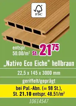 Hornbach Nativo eco eiche hellbraun Angebot