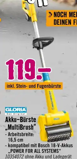 Hornbach Gloria akku-bürste multibrush Angebot