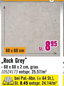 Hornbach Feinsteinzeug-terrassenplatten „rock grey“ Angebot