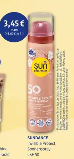 dm drogerie Sundance invisible protect sonnenspray lsf 50 Angebot