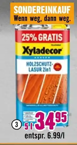 Hornbach Xyladecor holzschutz-lasur 2in1 Angebot