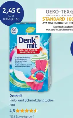 dm drogerie Denkmit farb- und schmutzfangtücher 3in1 Angebot