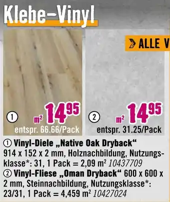 Hornbach Vinyl-diele oder vinyl-fliese vinyl-diele oder vinyl-fliese Angebot