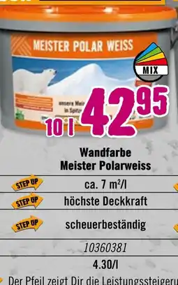 Hornbach Meister polarweiss wandfarbe Angebot