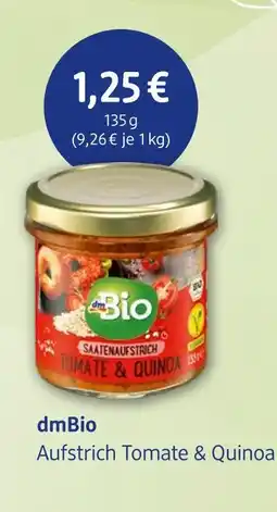 dm drogerie Dmbio aufstrich tomate & quinoa Angebot