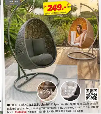 Höffner A casa mia geflecht-hängesessel tahiti Angebot