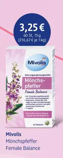 dm drogerie Mivolis mönchspfeffer female balance Angebot