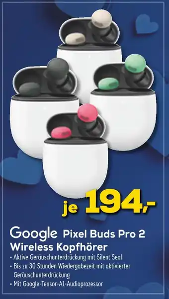 Euronics Google pixel buds pro 2 wireless kopfhörer Angebot