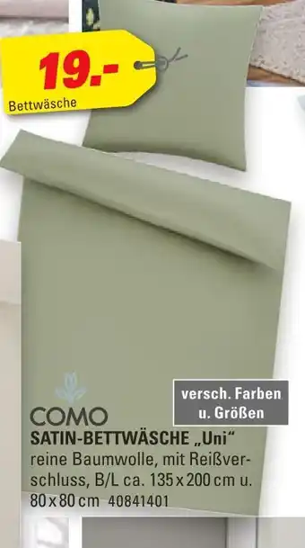 Höffner Como satin-bettwäsche „uni“ Angebot