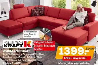 Möbel Kraft Kollektion kraft wohnlandschaft Angebot