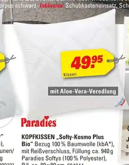 Höffner Paradies kopfkissen „softy-kosmo plus bio“ Angebot