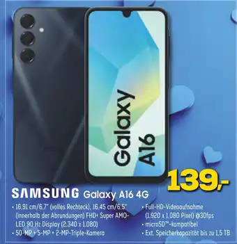 Euronics Samsung galaxy a16 4g Angebot