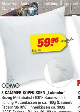 Höffner Como 3-kammer-kopfkissen „labrador“ Angebot