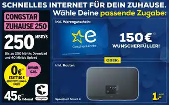 Euronics Schnelles internet für dein zuhause Angebot