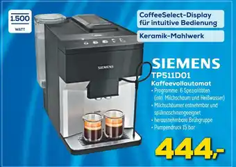 Euronics Siemens tp511d01 kaffeevollautomat Angebot