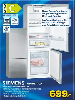 Euronics Siemens kg49eaica kühl-gefrier-kombination Angebot